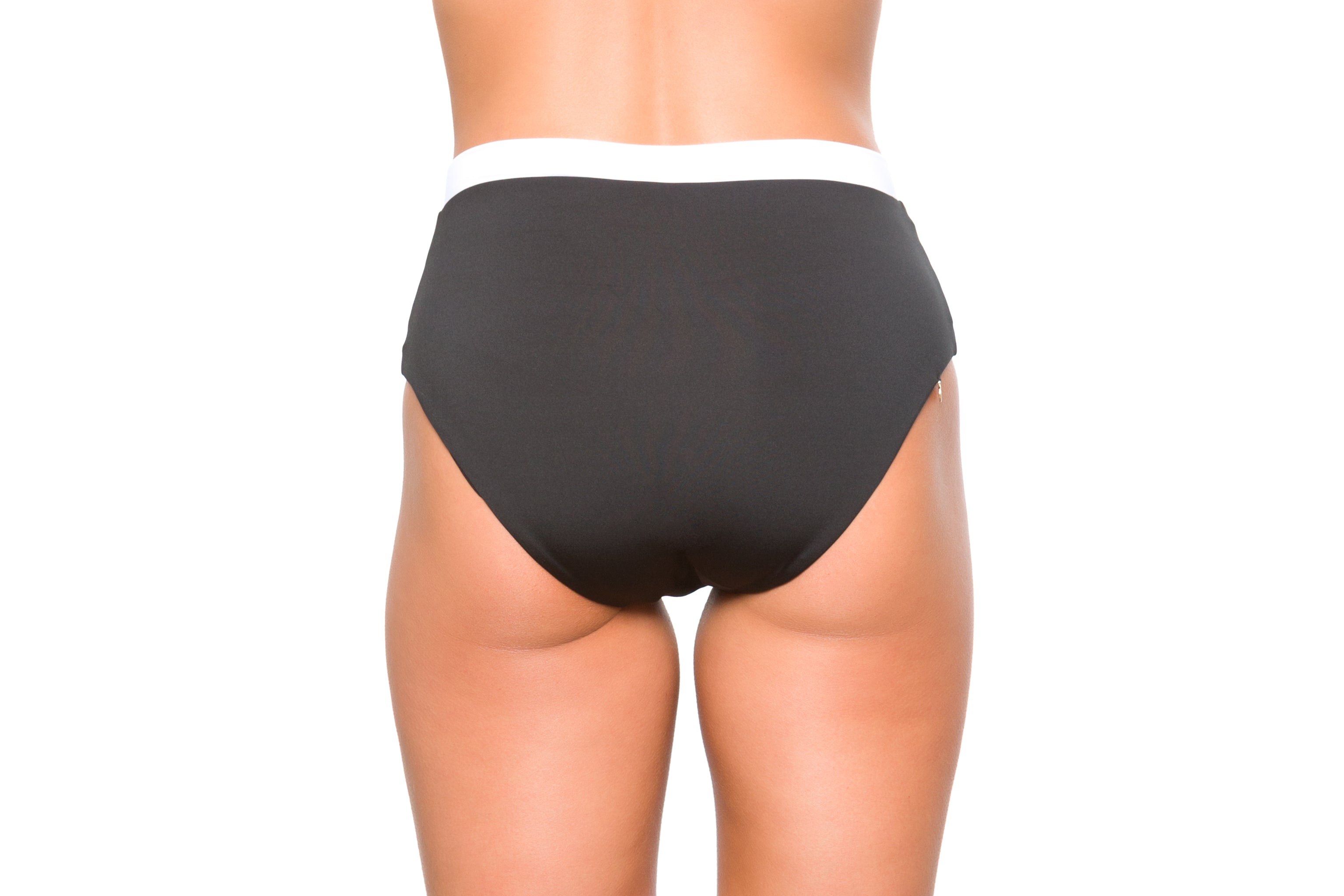 High Waist Mara Bicolore Bottom - Lybethras Swimwear