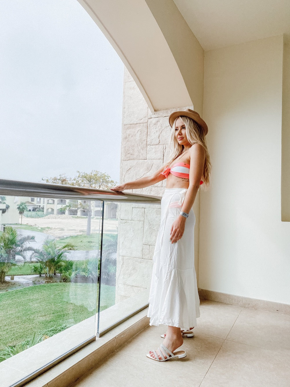 White Ruffles Wrap Skirt - Lybethras Swimwear