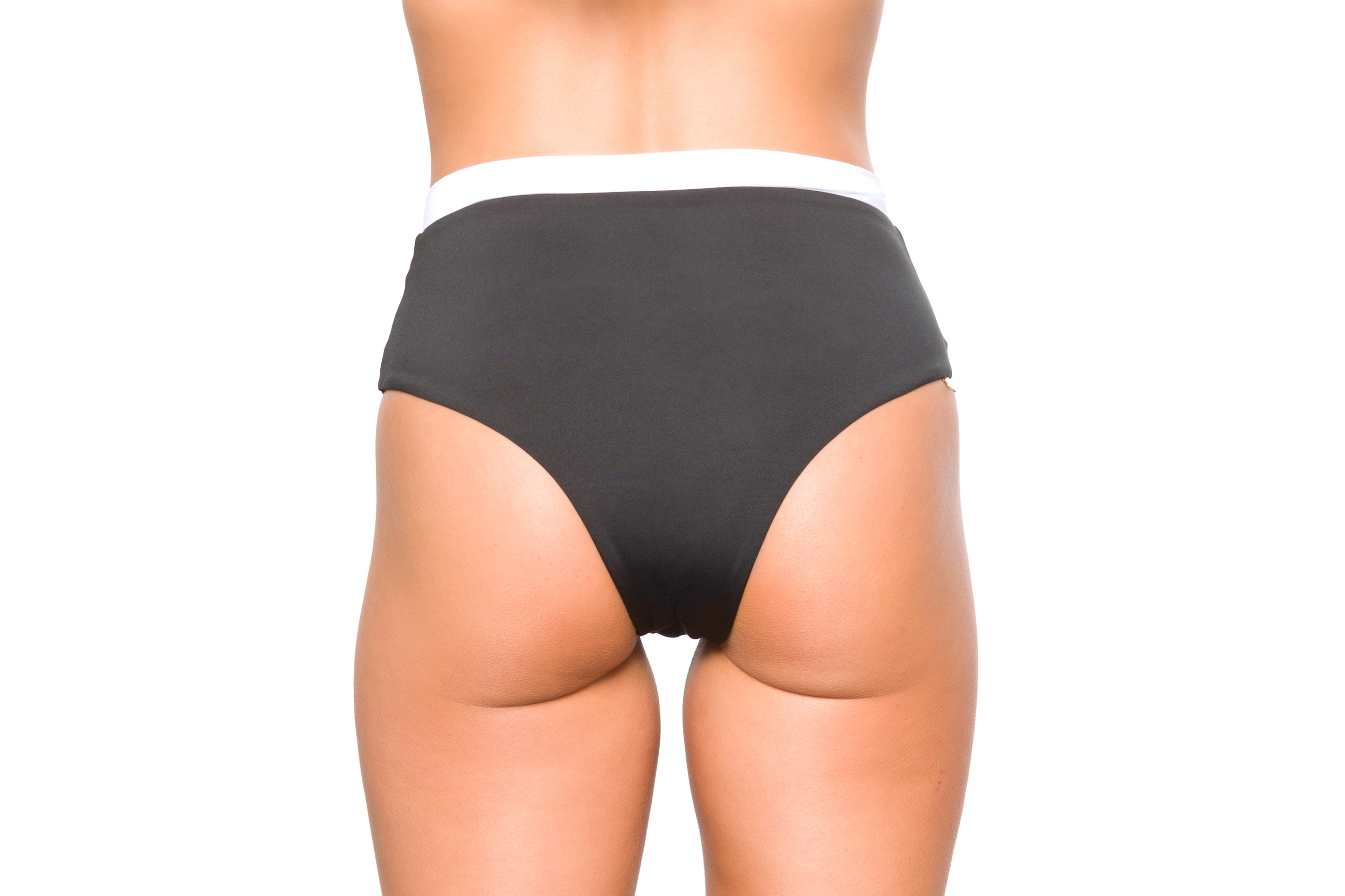 High Waist Mara Bicolore Bottom - Lybethras Swimwear