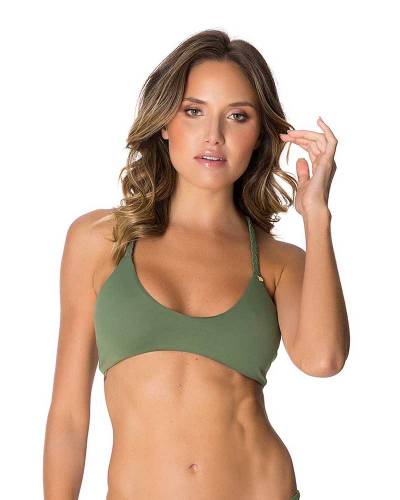 Mairin Top in Olive Green - Lybethras Swimwear 