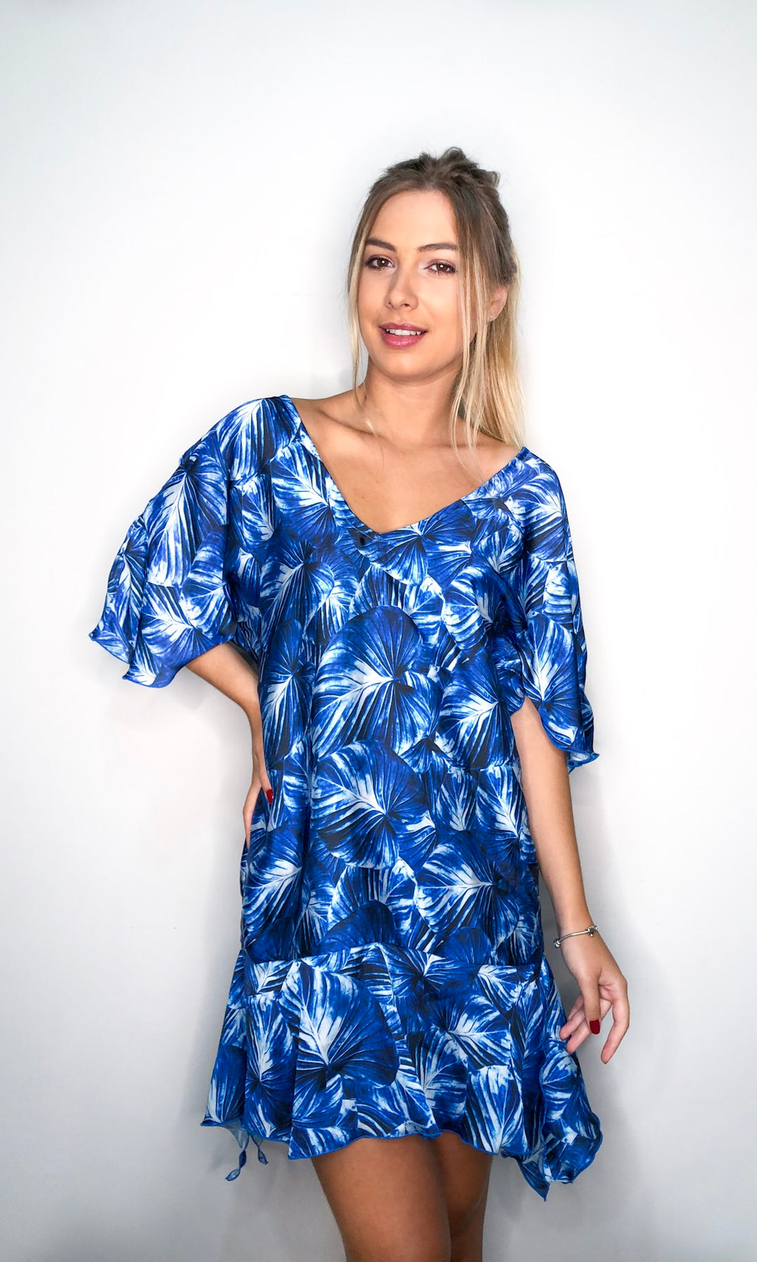 Ruffles Dress Palm Exclusive printed - Lybethras Swimwear